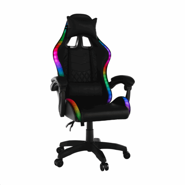 Irodai/gamer szék RGB LED háttérvilágítással