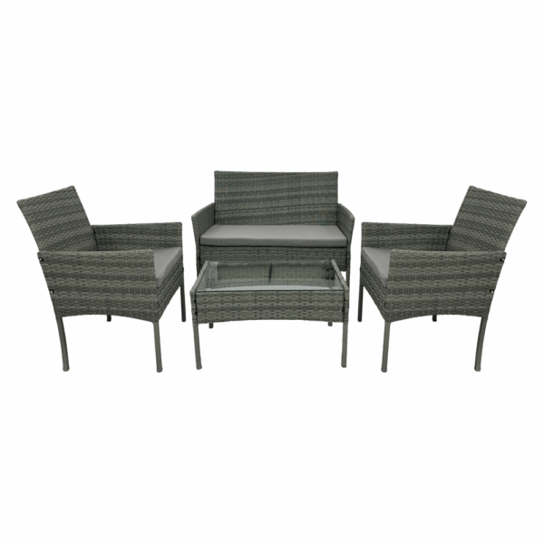 4 részes kerti rattan szett